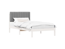 Maison Exclusive - Estructura De Cama Con Cabecera Tapizada Gris Claro