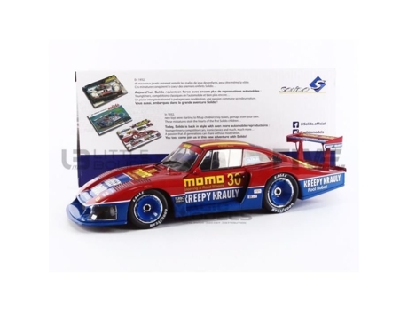Coche en miniatura coleccionable sólido 1/18 Porsche 935 Mobydick Mid Ohio 1983 Rojo / Azul 1805404