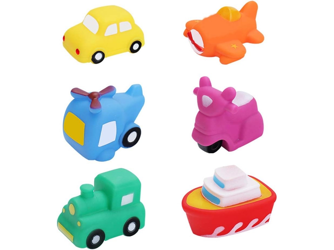 Brinquedo De Banho Em Formato De Veículo De Desenho Animado Para Meninos E Meninas