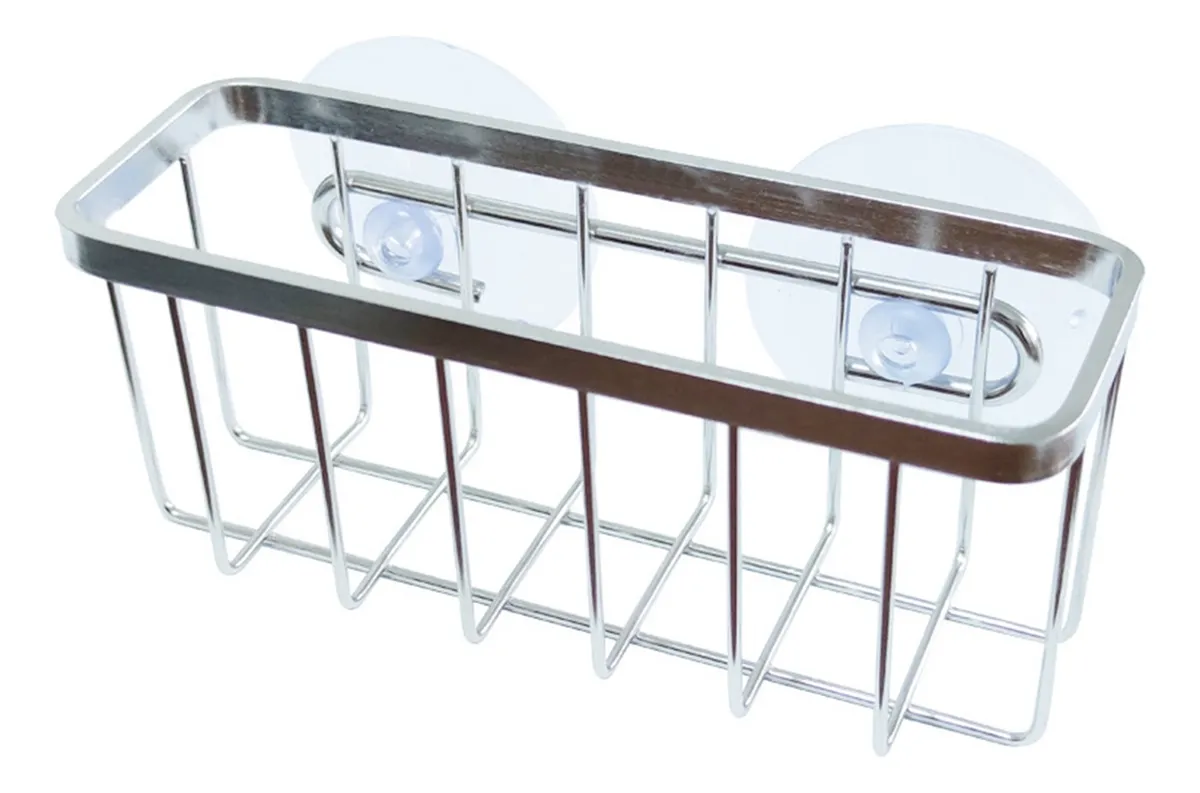Piezas de soporte para esponja de acero inoxidable para fregadero de cocina.