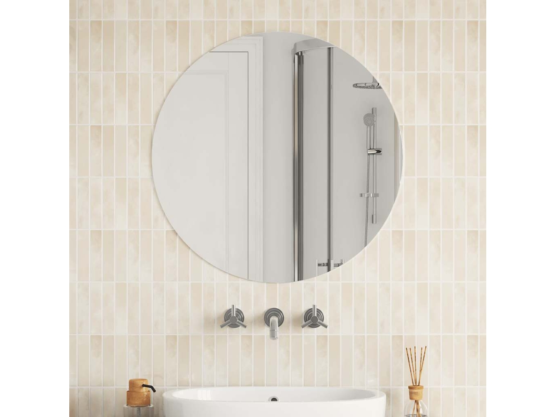 Espejo de pared redondo de cristal de 70 cm HARLANV1
