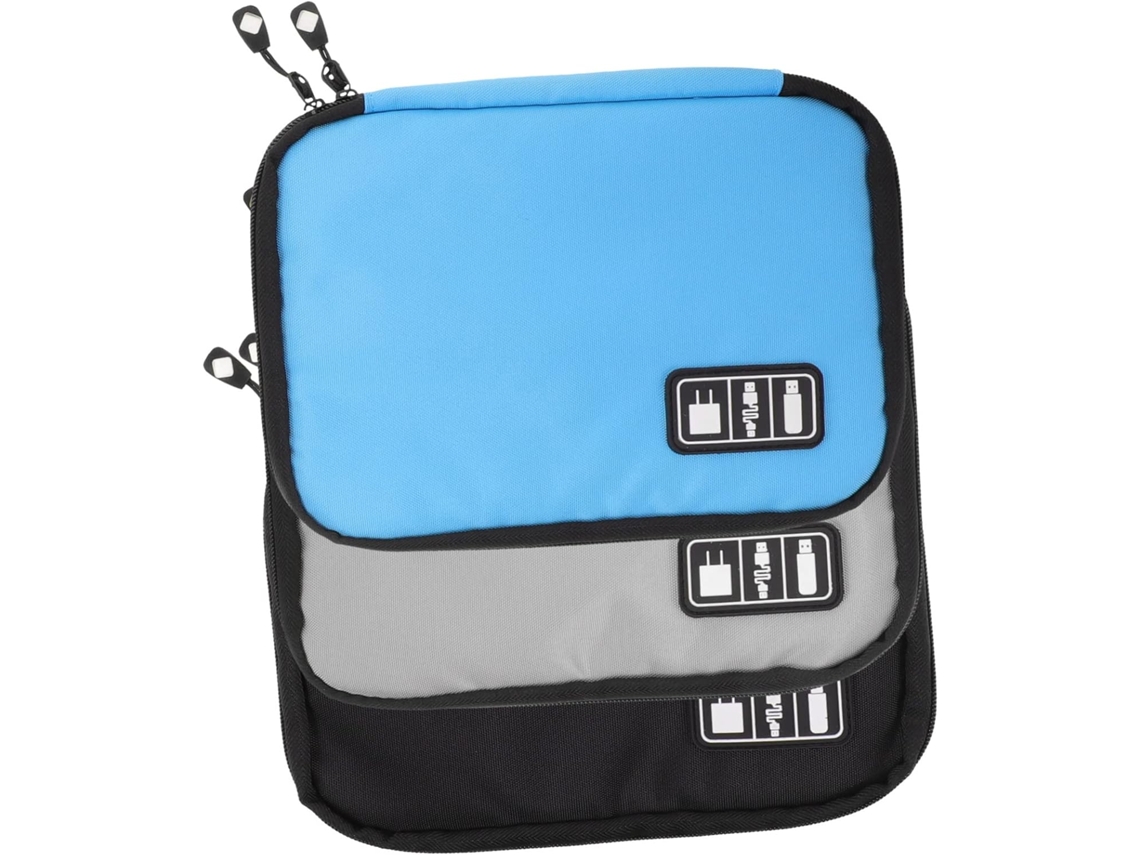 Estuche organizador de cables y accesorios de 3 piezas, bolsa portátil multiusos Gokoco