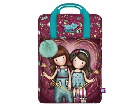 Mochila de La Escuela Gorjuss Fireworks Grená 25 x 36 x 10 cm