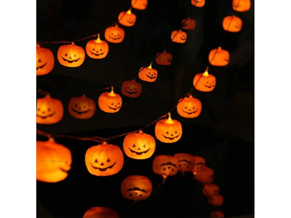 Luces De Halloween Para Decoración Festiva Al Aire Libre, Luces Centelleantes 1,2 M, 10 Luces