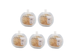 5pcs Mascarilla Facial De Té Con Leche Hidratante Para Mejorar La Sequedad Mascarilla Facial De Té De Helado