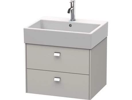 Mueble bajo encimera DURAVIT Brioso 58,4 x 45,9 cm 2 cajones con sifón y delantal para lavabo Vero Air 235060