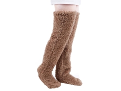 2026-medias Largas Peludas Over Knee Para Invierno Calientes Y Cómodas Calcetines De Dormir Para Mujer