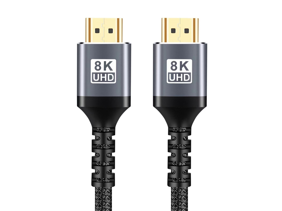 8K versão 2.1 Cabo HDMI de alta velocidade 8K a 60 Hz 4K a 120 Hz Multicolor 1 m