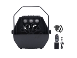 Máquina De Burbujas Con Pantalla Led De Luz Rgb, Control Remoto Automático, Soplador De Escenario, Enchufe Eu 100-240v