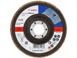 Disco de Lija BOSCH en Lamelas X431 - Steard para Metal 115 mm - 22,23 mm - 120