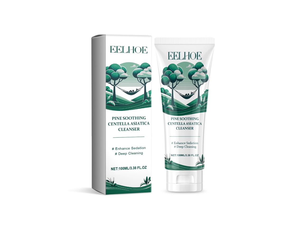 Crema limpiadora calmante de centella y pino