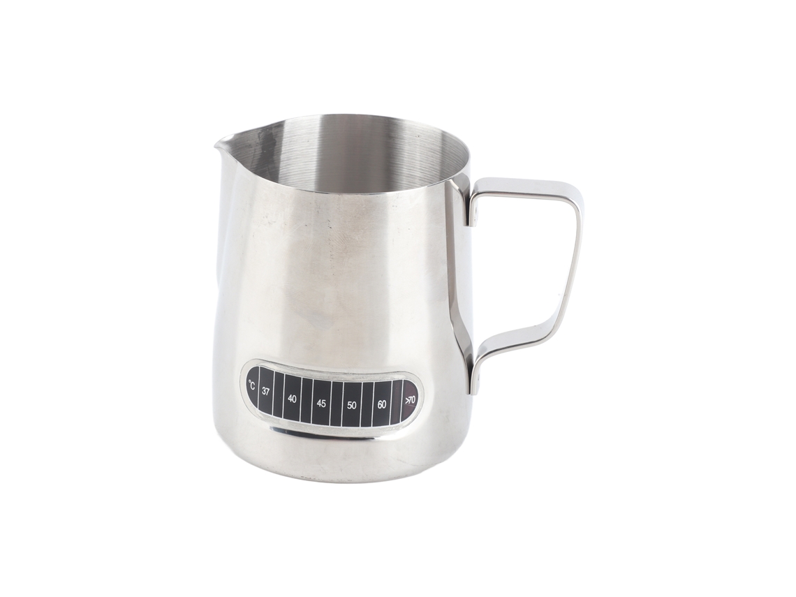 Vaso Espumador De Leche De Acero Inoxidable 304 De 350 Ml Con Pantalla De Temperatura Para Latte Art