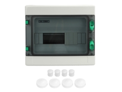 2026-caja De Distribución De Energía Exterior Ip65 Impermeable 12 Vías Con Disyuntores Y Din Rail Para Pv