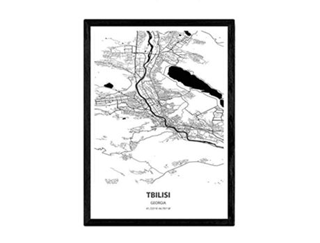 Poster NACNIC Mapa de Tbilisi Georgia (A3)