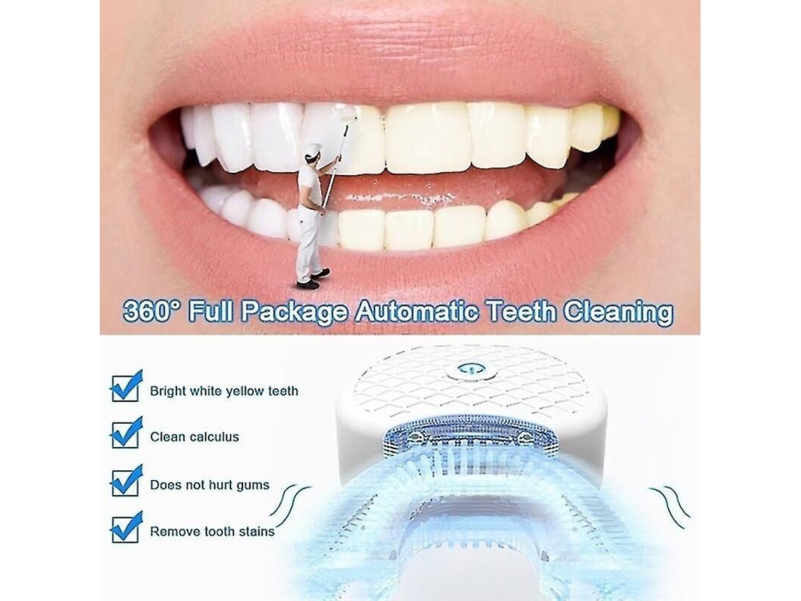 Cepillo de dientes eléctrico sónico GOKOCO totalmente automático de 360 ​​grados en forma de silicona con conexión USB R