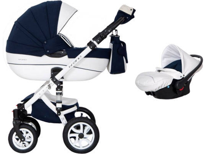 Carrito de Bebé Individual RIKO Brano Ecco + Carlo Navy