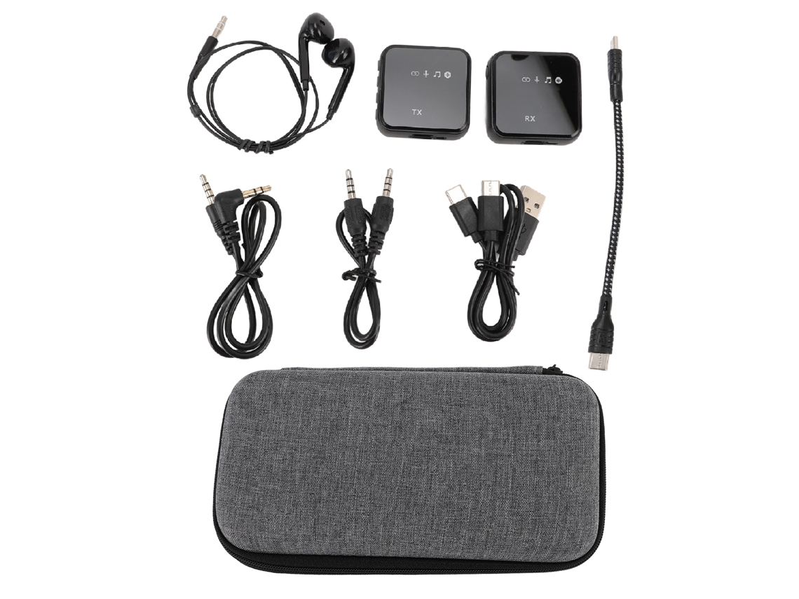 Micrófono De Solapa Inalámbrico 2.4g Con Reducción De Ruido De 80 M Y 18 Horas De Alcance, Ideal Para Vlogging Y Streaming.