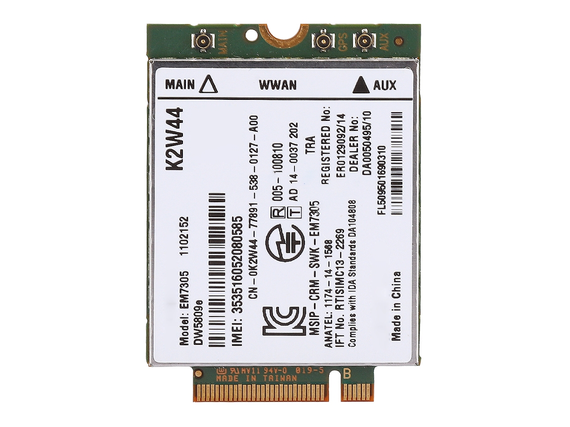 Módulo 4g Em7305 Tarjeta De Red Lte Para Comunicación Inalámbrica Dell Dw5809e