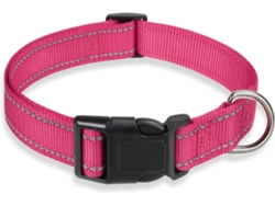 Collar Rosa Reflectante Xs, Tejido Suave Y Transpirable, Ajuste Preciso, Ideal Para Perros De Tamaño Muy Pequeño