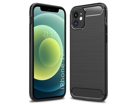 Carcasa iPhone 12 Mini (5.4) TUMUNDOSMARTPHONE Carbon Negro