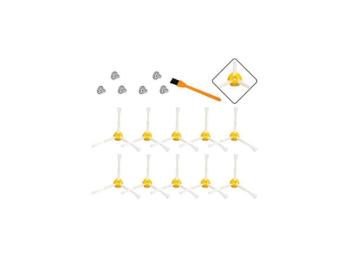 Cepillo lateral de 3 brazos, accesorios compatibles con aspiradoras Roomba series 500, 600 y 700