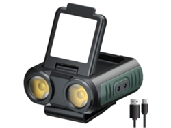 Linterna frontal recargable para adultos, linterna LED superbrillante con sensor de movimiento, luz frontal, luz ligera para casco, impermeable, Yunzii