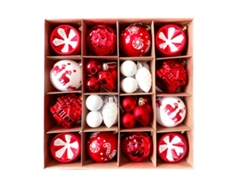Bola De Navidad De Plástico Galvanizado Pintado De 6 Cm, Juego Decorativo Para Árbol De Navidad Y Decoración De Interiores.