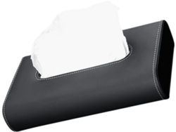 2 Elegantes Cajas De Pañuelos Para Coche De Pu, Juego De 2, Negras, Material Resistente Y Seguro, Diseño Práctico.