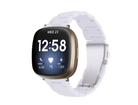 Correa de reloj inteligente para Fitbit Versa 3 / Sense Universal Resina (Blanco)