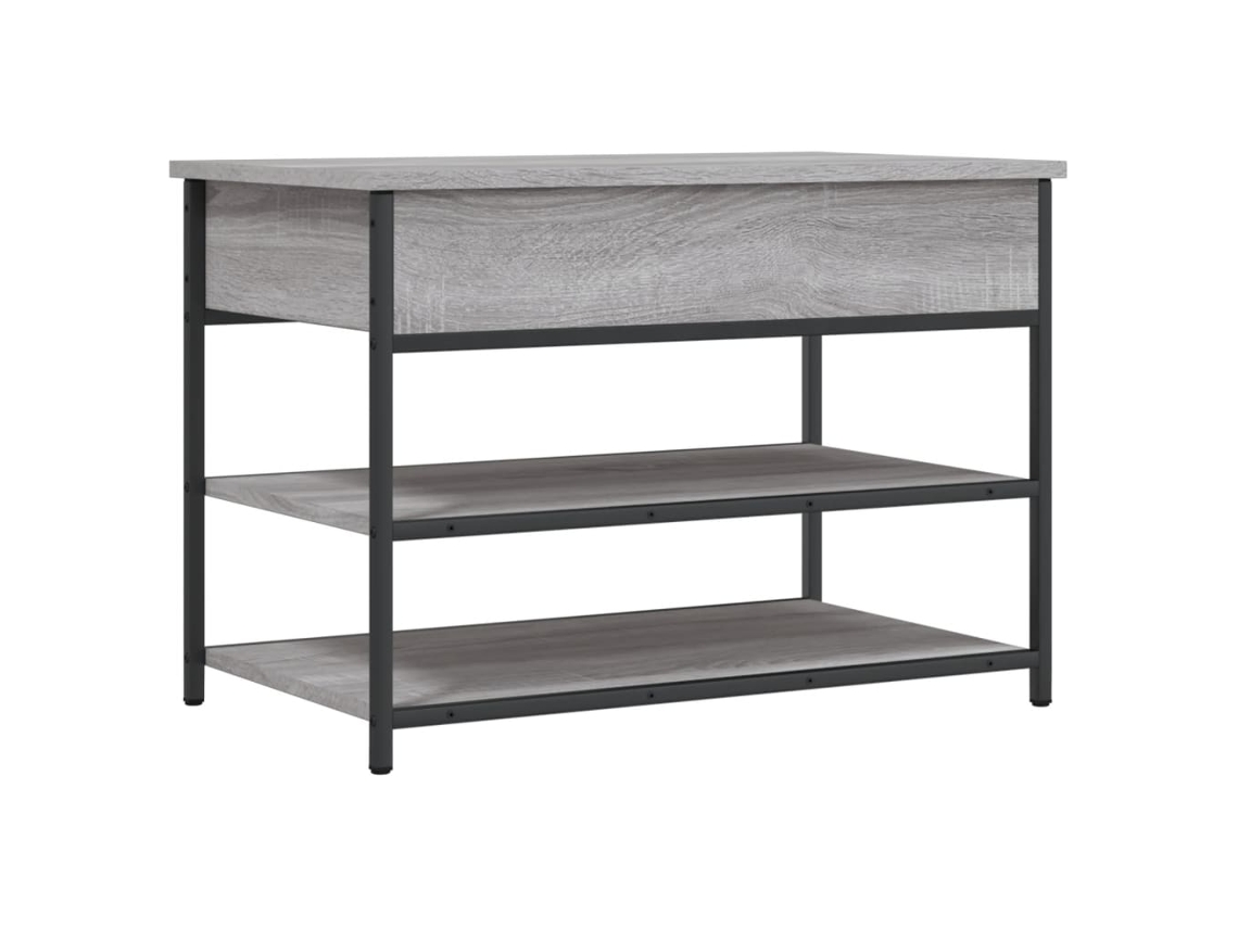 Banco zapatero gris exclusivo de Sonoma Maison, 70 x 42,5 x 50 cm