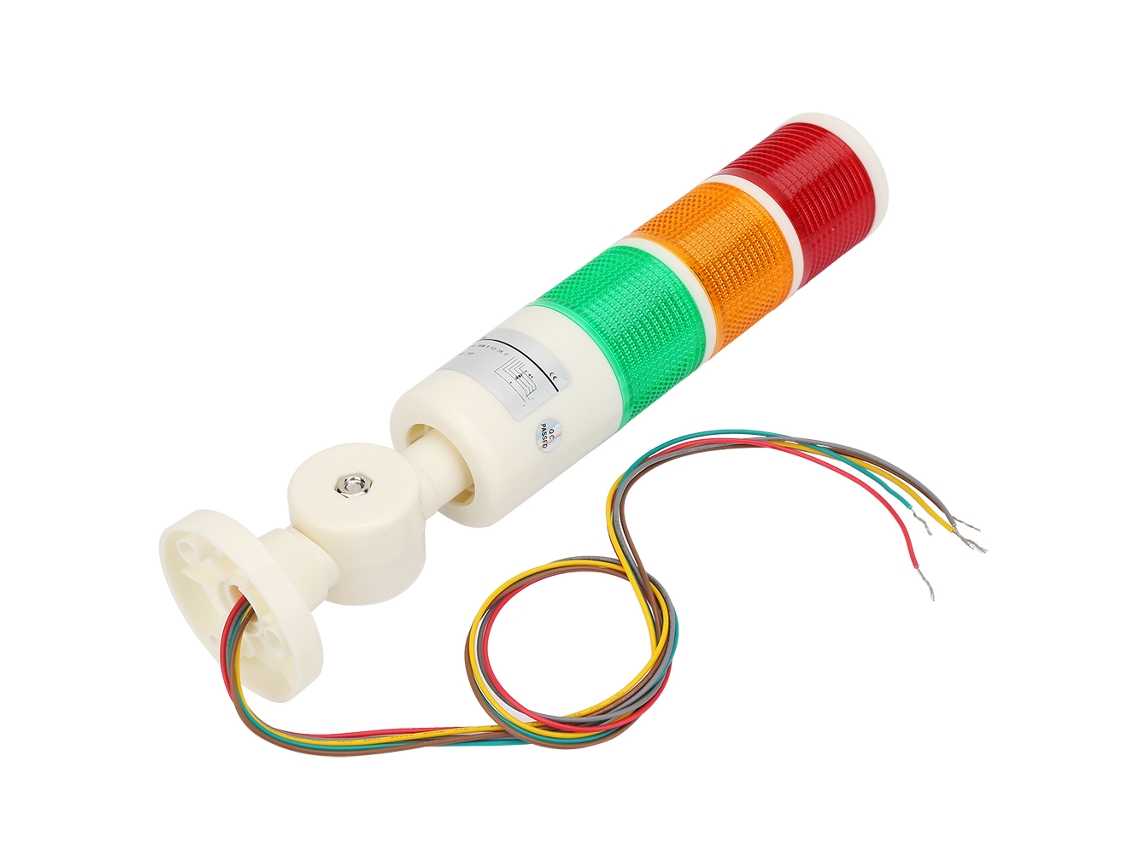 Luz De Alerta Led Cnc Com Buzzer Vermelha/verde/laranja Sinal De Máquina 24v