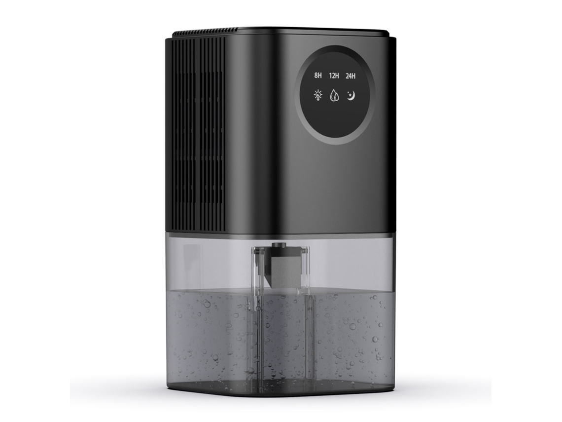 Deshumidificador Negro Inteligente 2m1 1,7l Di Ultra Silencioso P Dormitorio Sala Cocina