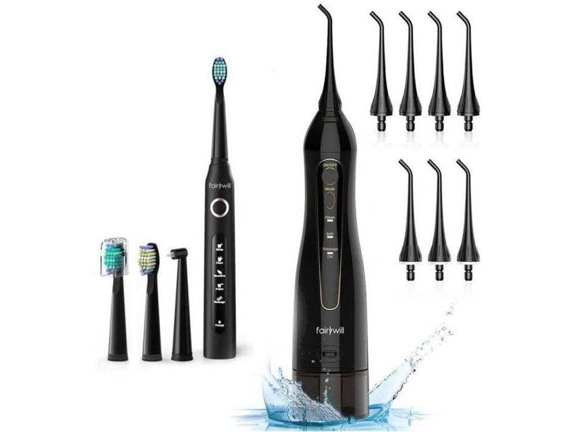 Cepillo de Dientes Eléctrico Fairywill 507 Negro (40000 rpm