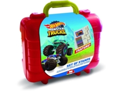Set de viaje - MULTIPRINT - 42143 - 5 sellos Hot Wheels, 10 lápices