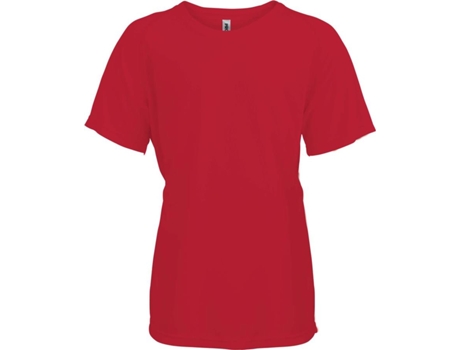 Camiseta de Niños para Deporte PROACT Multideportes Anos Poliéster Rojo (10/12 Años)