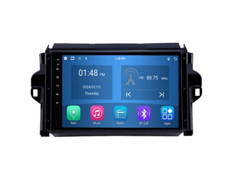 Autoradio 4GB RAM64GB ROM ROVERONE para Toyota Fortuner 2 2015 - 2020 CarPlay Android Coche Radio Bluetooth Navegación