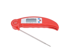 Sonda De Temperatura Para Carne Digital Inalámbrica Plegable Para Barbacoa, Parrilla Y Cocina, Rojo