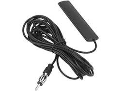 Radio estéreo digital portátil mini FM/AM GOKOCO con auriculares y altavoces.