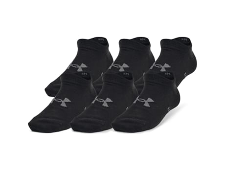 Medias UNDER ARMOUR Yth Essential No Show 6 Pack, Negro, Unisexo S