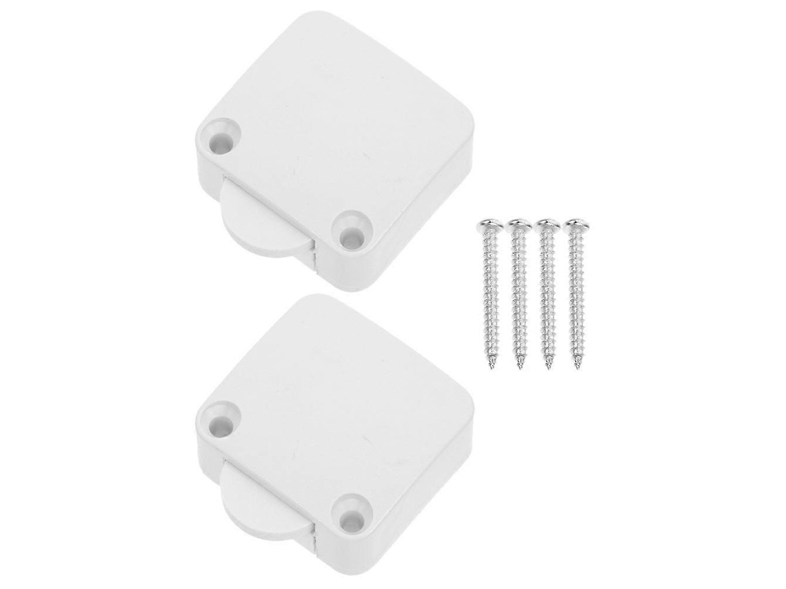 2 Interruptores De Puerta Para Luz De Armario Interruptor Eléctrico De Encendido Y Apagado Suministro 3,8x3,3cm Blanco