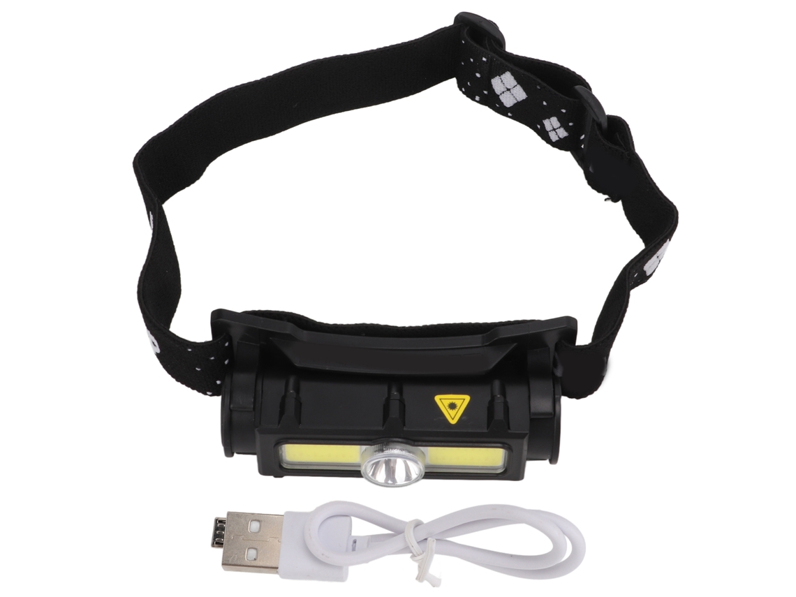 Linterna Frontal Portátil Y Potente Para Pescar, Con Batería De 1200 Mah. Linterna Cob Para Correr Al Aire Libre.