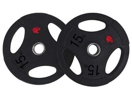 Discos de Musculación FITNESS TECH de Goma (15KG)
