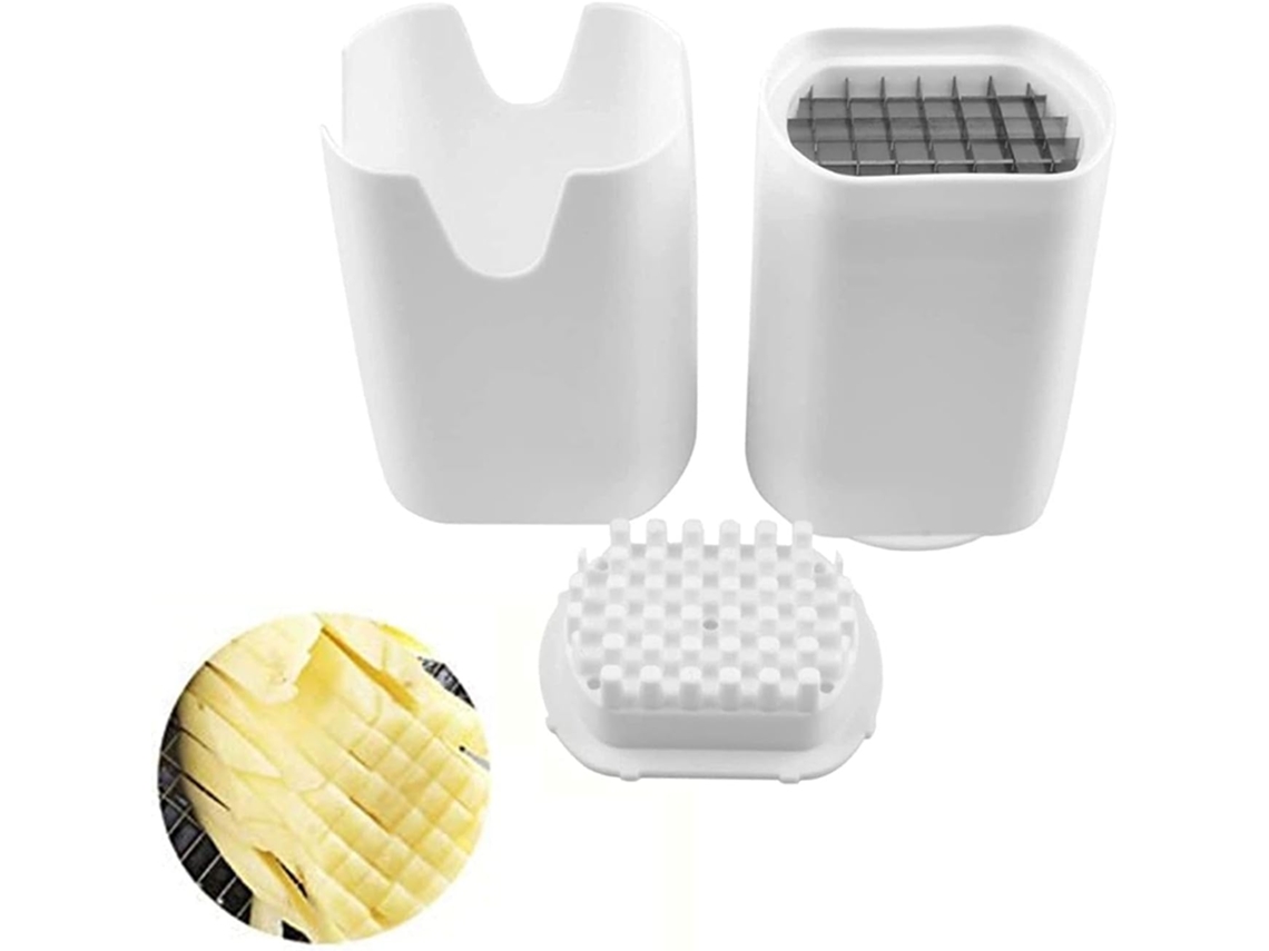 Cortador De Papas Fritas Rápido Y Eficiente, Cuchillas De Acero Inoxidable, Cortador Rápido De Verduras Para La Cocina