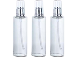 Juego De 3 Frascos Cosméticos De Vidrio De 100 Ml Con Bomba Portátil Resistente A La Presión De Ciieeo.