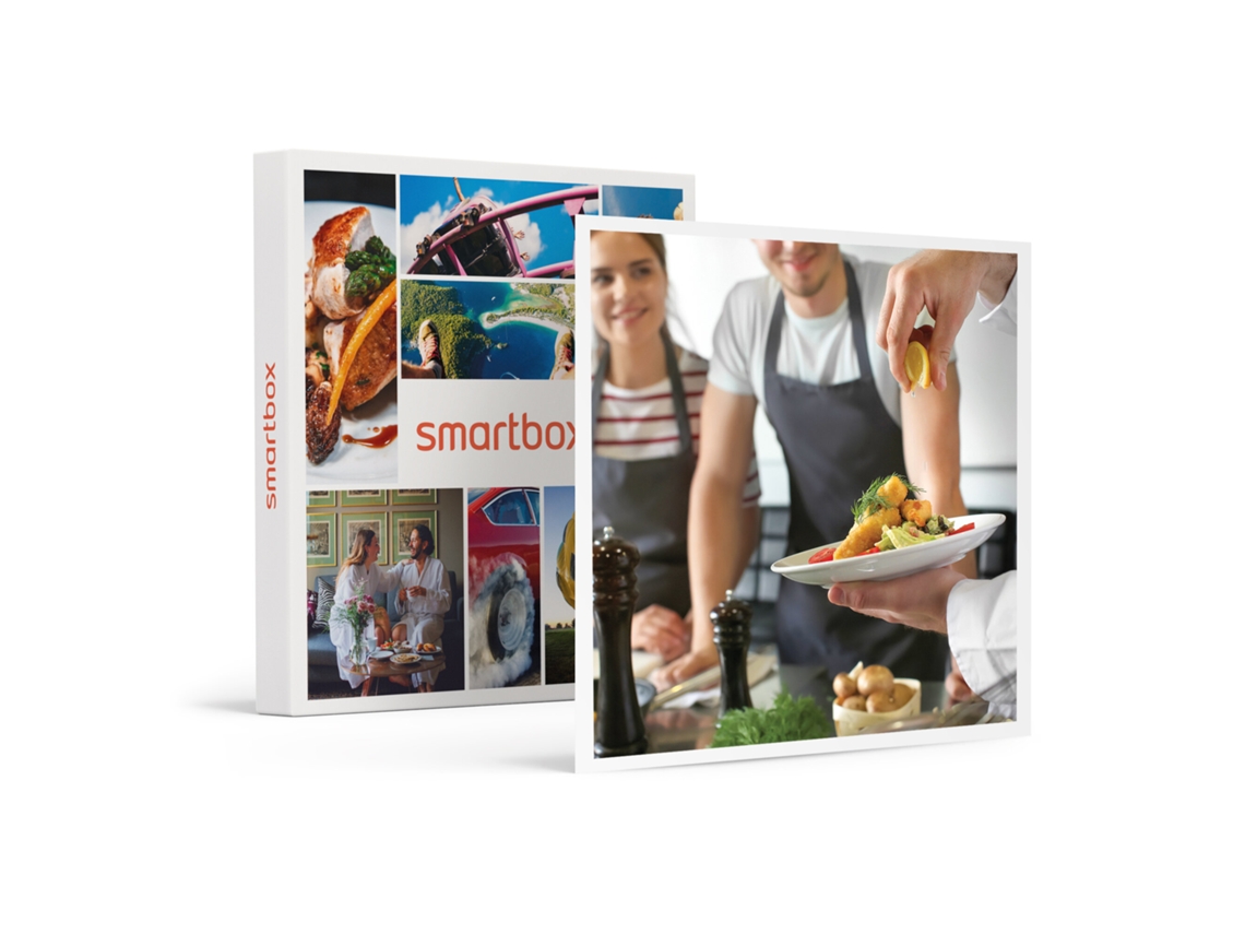 Caja Regalo SMARTBOX Sabores del mundo: 3 cursos de cocina mexicana, italiana y japonesa con Mis Recetas