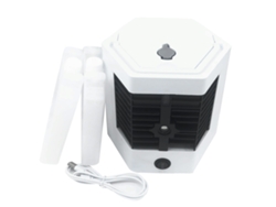 Resfriador De Ar Portátil Evaporativo Com Humidificação E Ventilador De 120 Graus Para Quarto E Escritório