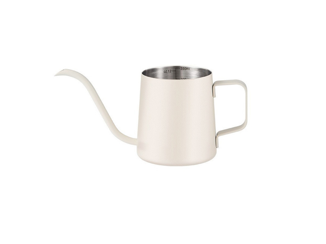 Hervidor de café de acero inoxidable con boquilla de cuello de cisne (beige - 350 ml) Spqment