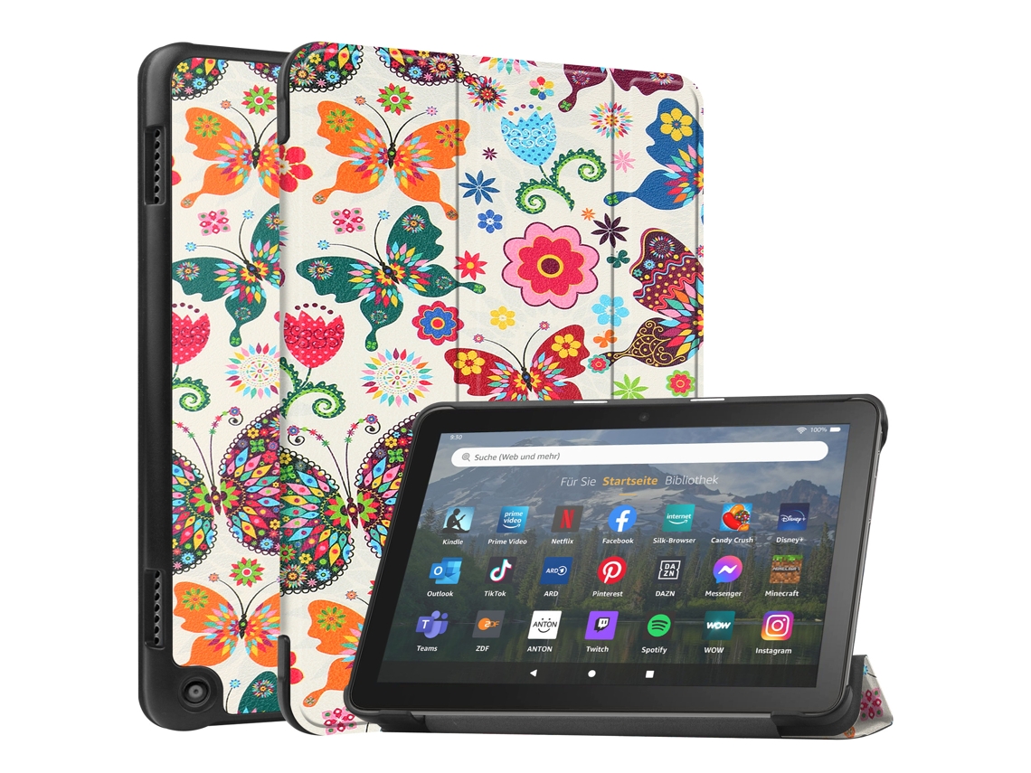 Capa Para Amazon Fire Hd 8/fire Hd 8 Plus 2020 Borboleta
