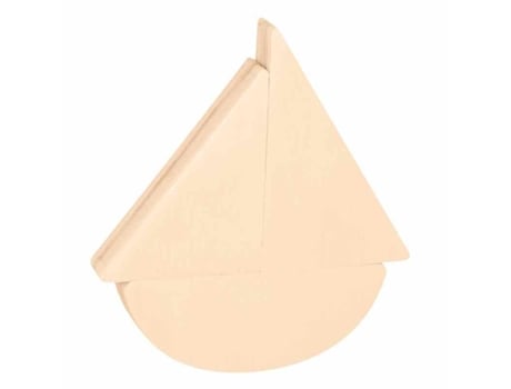 Velero mecedora de madera - 12 x 13 cm