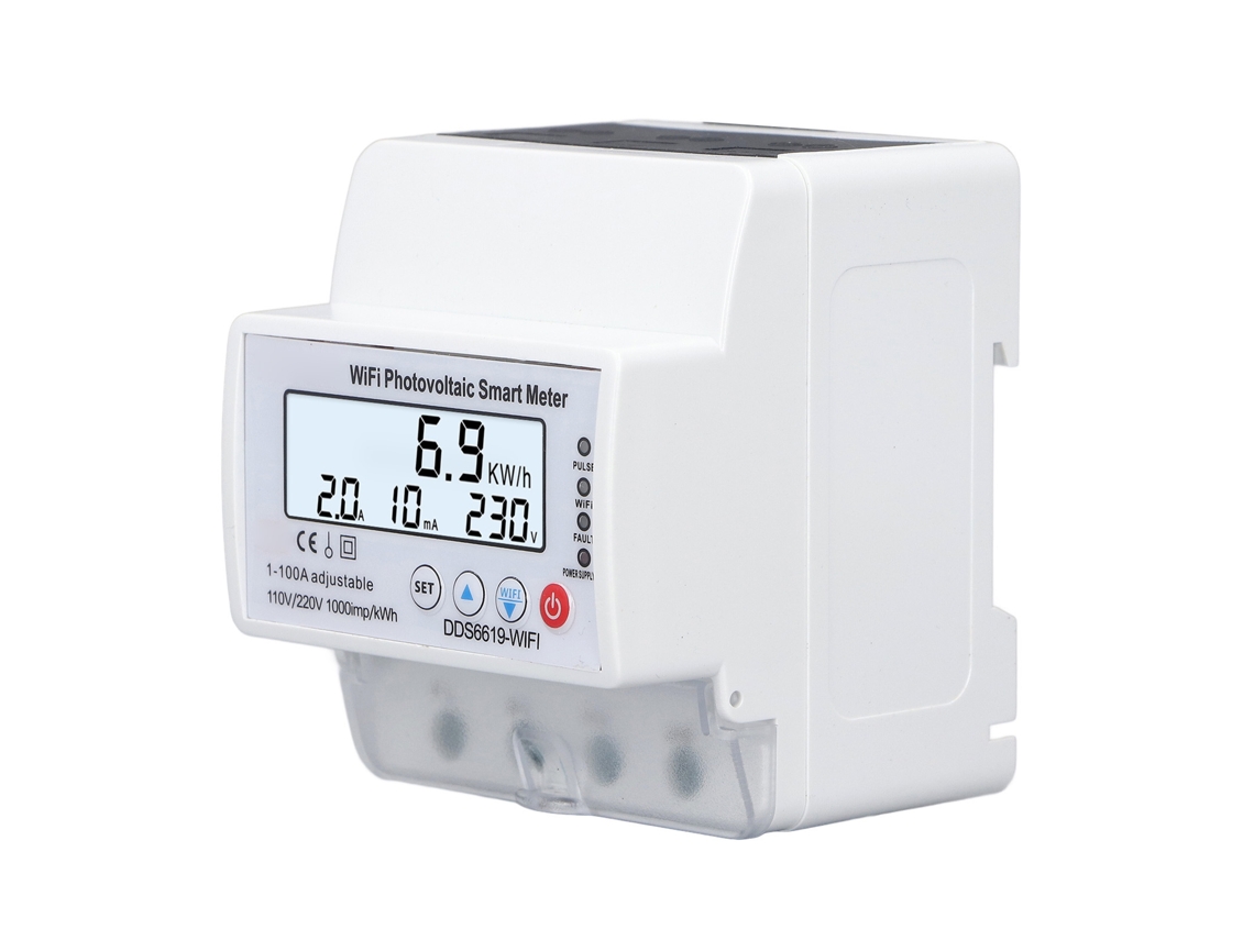 Medidor Inteligente Fotovoltaico Wifi 110v 220v 1-100a Monitor De Energía Tuya